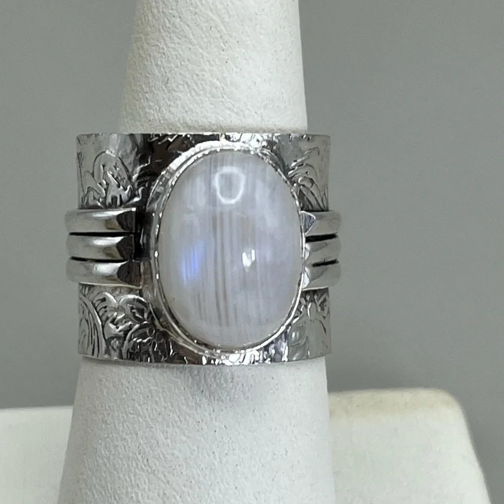 Sterling Silver Moonstone Ring